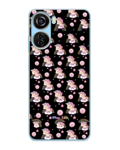 Чехол для ZTE V40 Design с картинкой «Magic Unicorn паттерн»