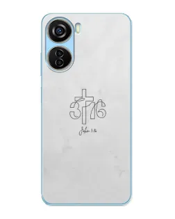 Чохол для ZTE V40 Design з картинкою «Івана 3:16 Хрест» Чохол для ZTE V40 Design з картинкою «Івана 3:16 Хрест»