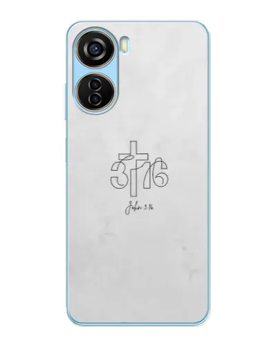 Чехол для ZTE V40 Design с картинкой «Иоанна 3:16 Крест» Чехол для ZTE V40 Design с картинкой «Иоанна 3:16 Крест»