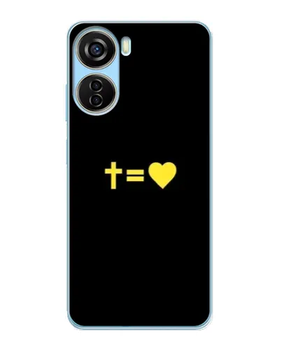 Чехол для ZTE V40 Design с картинкой «Сердце и Крест» Чехол для ZTE V40 Design с картинкой «Сердце и Крест»
