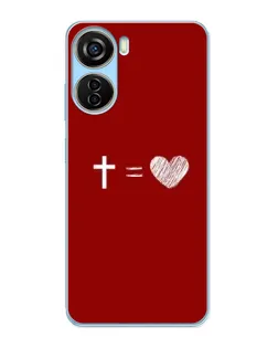 Чехол для ZTE V40 Design с картинкой «Уравнение любви» Чехол для ZTE V40 Design с картинкой «Уравнение любви»