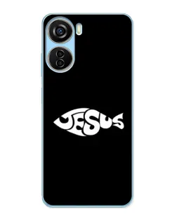 Чехол для ZTE V40 Design с картинкой «Рыба Jesus» Чехол для ZTE V40 Design с картинкой «Рыба Jesus»