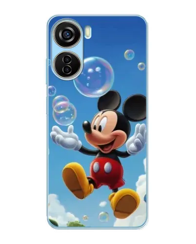 Чехол для ZTE V40 Design с картинкой «Mickey и мыльные пузыри» Чехол для ZTE V40 Design с картинкой «Mickey и мыльные пузыри»