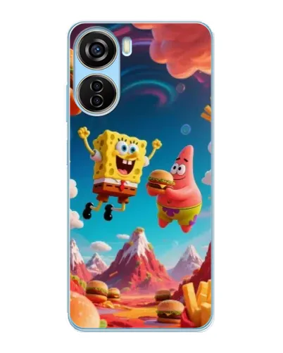 Чехол для ZTE V40 Design с картинкой «Космический фастфуд» Чехол для ZTE V40 Design с картинкой «Космический фастфуд»