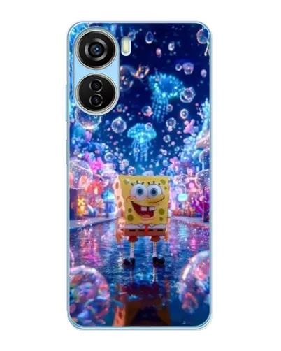 Чехол для ZTE V40 Design с картинкой «Неоновый океан» Чехол для ZTE V40 Design с картинкой «Неоновый океан»