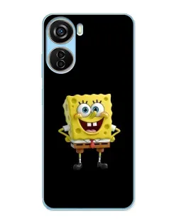 Чехол для ZTE V40 Design с картинкой «Классический Губка Боб» Чехол для ZTE V40 Design с картинкой «Классический Губка Боб»