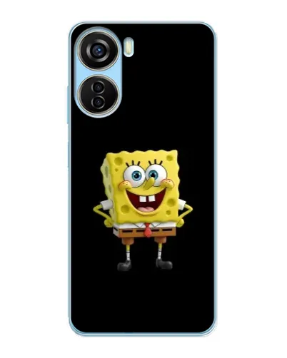 Чехол для ZTE V40 Design с картинкой «Классический Губка Боб» Чехол для ZTE V40 Design с картинкой «Классический Губка Боб»