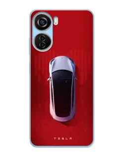 Чехол для ZTE V40 Design с картинкой «Tesla Top View» Чехол для ZTE V40 Design с картинкой «Tesla Top View»