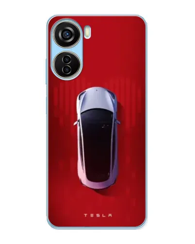Чехол для ZTE V40 Design с картинкой «Tesla Top View» Чехол для ZTE V40 Design с картинкой «Tesla Top View»