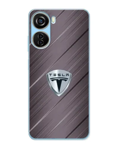 Чехол для ZTE V40 Design с картинкой «Металлическая текстура Tesla» Чехол для ZTE V40 Design с картинкой «Металлическая текстура Tesla»