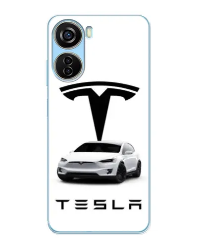 Чехол для ZTE V40 Design с картинкой «Tesla White Style» Чехол для ZTE V40 Design с картинкой «Tesla White Style»
