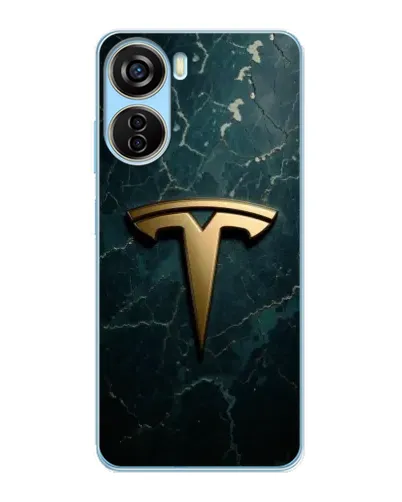 Чехол для ZTE V40 Design с картинкой «Мраморная Tesla Gold» Чехол для ZTE V40 Design с картинкой «Мраморная Tesla Gold»