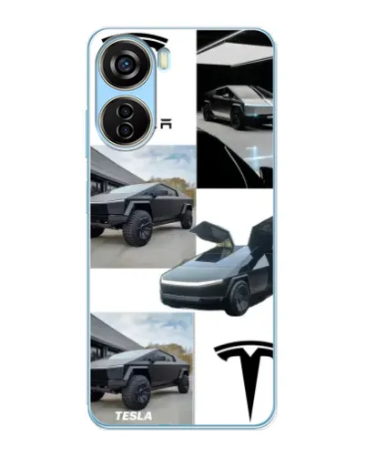Чехол для ZTE V40 Design с картинкой «Коллаж Cybertruck Tesla» Чехол для ZTE V40 Design с картинкой «Коллаж Cybertruck Tesla»