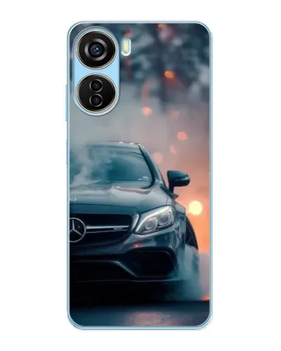 Чехол для ZTE V40 Design с картинкой «Mercedes — ночной город»