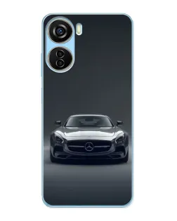 Чехол для ZTE V40 Design с картинкой «Mercedes на черном» Чехол для ZTE V40 Design с картинкой «Mercedes на черном»