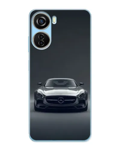 Чехол для ZTE V40 Design с картинкой «Mercedes на черном»