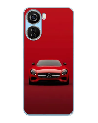 Чехол для ZTE V40 Design с картинкой «Красный Mercedes AMG»