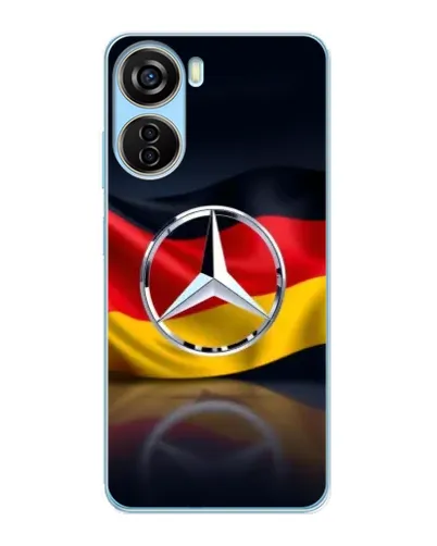 Чехол для ZTE V40 Design с картинкой «Mercedes — флаг Германии»