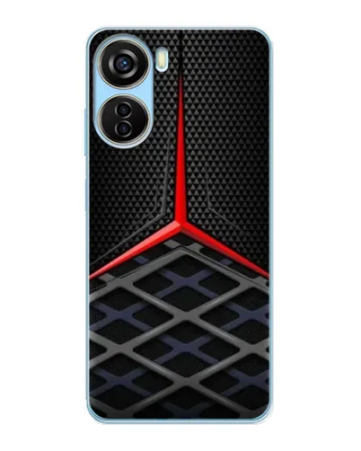 Чехол для ZTE V40 Design с картинкой «Mercedes Carbon Grid»