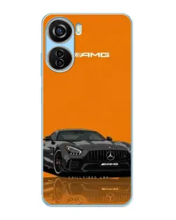 Чехол для ZTE V40 Design с картинкой «Оранжевый Mercedes AMG» Чехол для ZTE V40 Design с картинкой «Оранжевый Mercedes AMG»