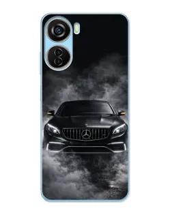 Чехол для ZTE V40 Design с картинкой «Mercedes в дыму» Чехол для ZTE V40 Design с картинкой «Mercedes в дыму»