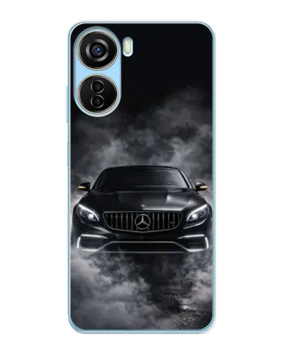 Чехол для ZTE V40 Design с картинкой «Mercedes в дыму»