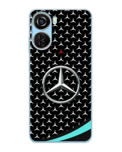 Чехол для ZTE V40 Design с картинкой «Mercedes — бирюзовый акцент»