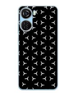 Чехол для ZTE V40 Design с картинкой «Mercedes паттерн звезд» Чехол для ZTE V40 Design с картинкой «Mercedes паттерн звезд»