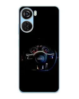 Чехол для ZTE V40 Design с картинкой «Салон Audi — руль» Чехол для ZTE V40 Design с картинкой «Салон Audi — руль»
