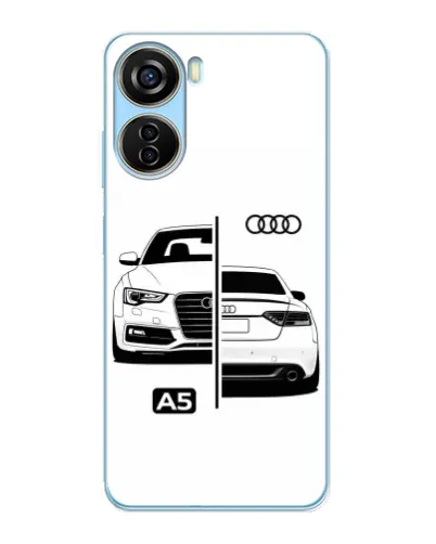 Чехол для ZTE V40 Design с картинкой «Audi — контрастный дизайн» Чехол для ZTE V40 Design с картинкой «Audi — контрастный дизайн»