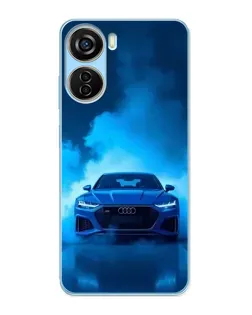 Чехол для ZTE V40 Design с картинкой «Audi — голубая энергия»