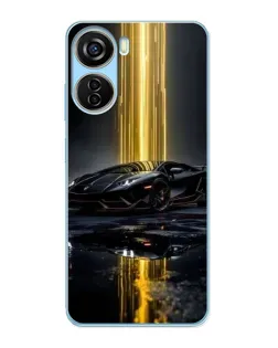 Чехол для ZTE V40 Design с картинкой «Ночной Lamborghini драйв» Чехол для ZTE V40 Design с картинкой «Ночной Lamborghini драйв»