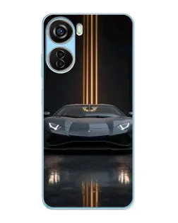 Чехол для ZTE V40 Design с картинкой «Lamborghini золотые линии» Чехол для ZTE V40 Design с картинкой «Lamborghini золотые линии»