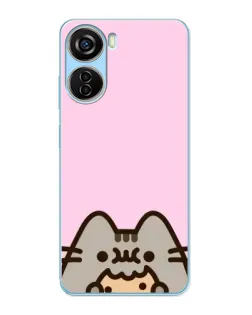 Чехол для ZTE V40 Design с картинкой «Pusheen и печенье» Чехол для ZTE V40 Design с картинкой «Pusheen и печенье»
