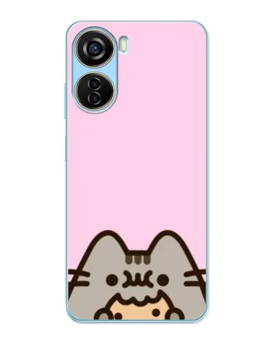 Чехол для ZTE V40 Design с картинкой «Pusheen и печенье» Чехол для ZTE V40 Design с картинкой «Pusheen и печенье»