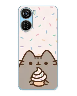 Чехол для ZTE V40 Design с картинкой «Пушин с кексом» Чехол для ZTE V40 Design с картинкой «Пушин с кексом»