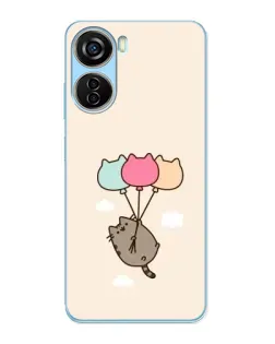 Чехол для ZTE V40 Design с картинкой «Пушин на шариках»