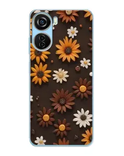 Чохол для ZTE V40 Design з картинкою «Візерунок з маленьких соняшників» Чохол для ZTE V40 Design з картинкою «Візерунок з маленьких соняшників»