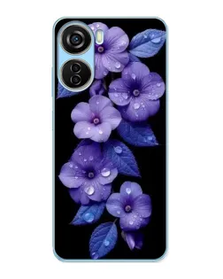 Чохол для ZTE V40 Design з картинкою «Фіолетові квіти з росою» Чохол для ZTE V40 Design з картинкою «Фіолетові квіти з росою»