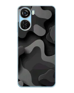 Чехол для ZTE V40 Design с картинкой «Темный абстрактный камуфляж» Чехол для ZTE V40 Design с картинкой «Темный абстрактный камуфляж»