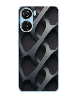 Чехол для ZTE V40 Design с картинкой «Объемное серое плетение» Чехол для ZTE V40 Design с картинкой «Объемное серое плетение»