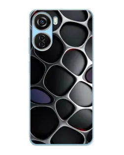 Чехол для ZTE V40 Design с картинкой «Объемная темная решетка» Чехол для ZTE V40 Design с картинкой «Объемная темная решетка»