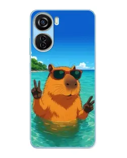 Чохол для ZTE V40 Design з картинкою «Морська капібара» Чохол для ZTE V40 Design з картинкою «Морська капібара»