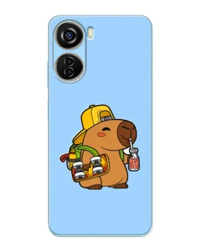 Чохол для ZTE V40 Design з картинкою «Капібара на скейті» Чохол для ZTE V40 Design з картинкою «Капібара на скейті»