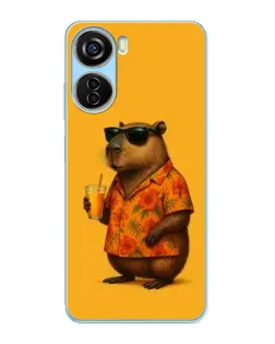 Чохол для ZTE V40 Design з картинкою «Капібара на відпочинку» Чохол для ZTE V40 Design з картинкою «Капібара на відпочинку»