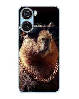 Чохол для ZTE V40 Design з картинкою «Капібара золотий ланцюг» Чохол для ZTE V40 Design з картинкою «Капібара золотий ланцюг»
