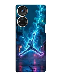 Чехол для ZTE Blade V40s с картинкой «Jordan Gold Jumpman»