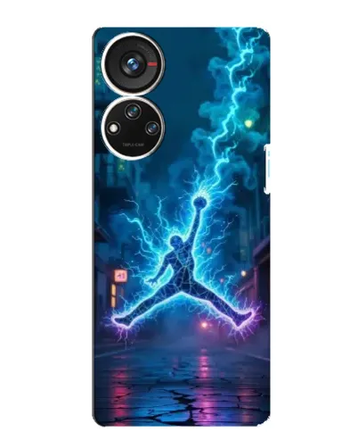 Чехол для ZTE Blade V40s с картинкой «Jordan Gold Jumpman»