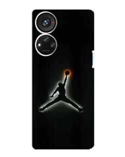 Чехол для ZTE Blade V40s с картинкой «Jordan Gradient Logo»