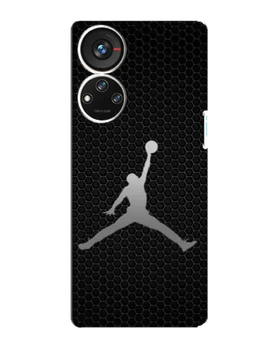Чехол для ZTE Blade V40s с картинкой «Jordan Dark Carbon»